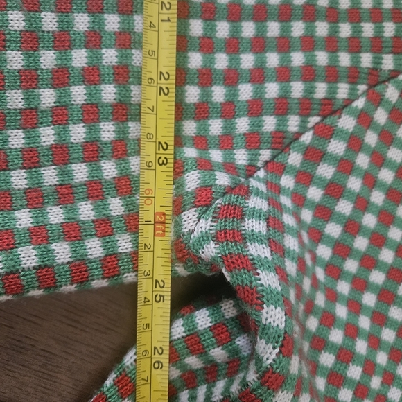 Tipsy Elves Red and Green Checkered Sweater - Picture 7 of 9